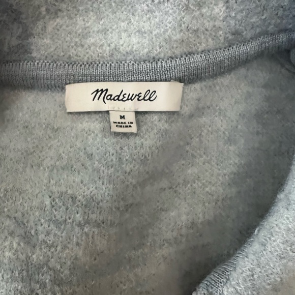 Madewell Buffalo Check Popover Sweater New Medium - Picture 5 of 13